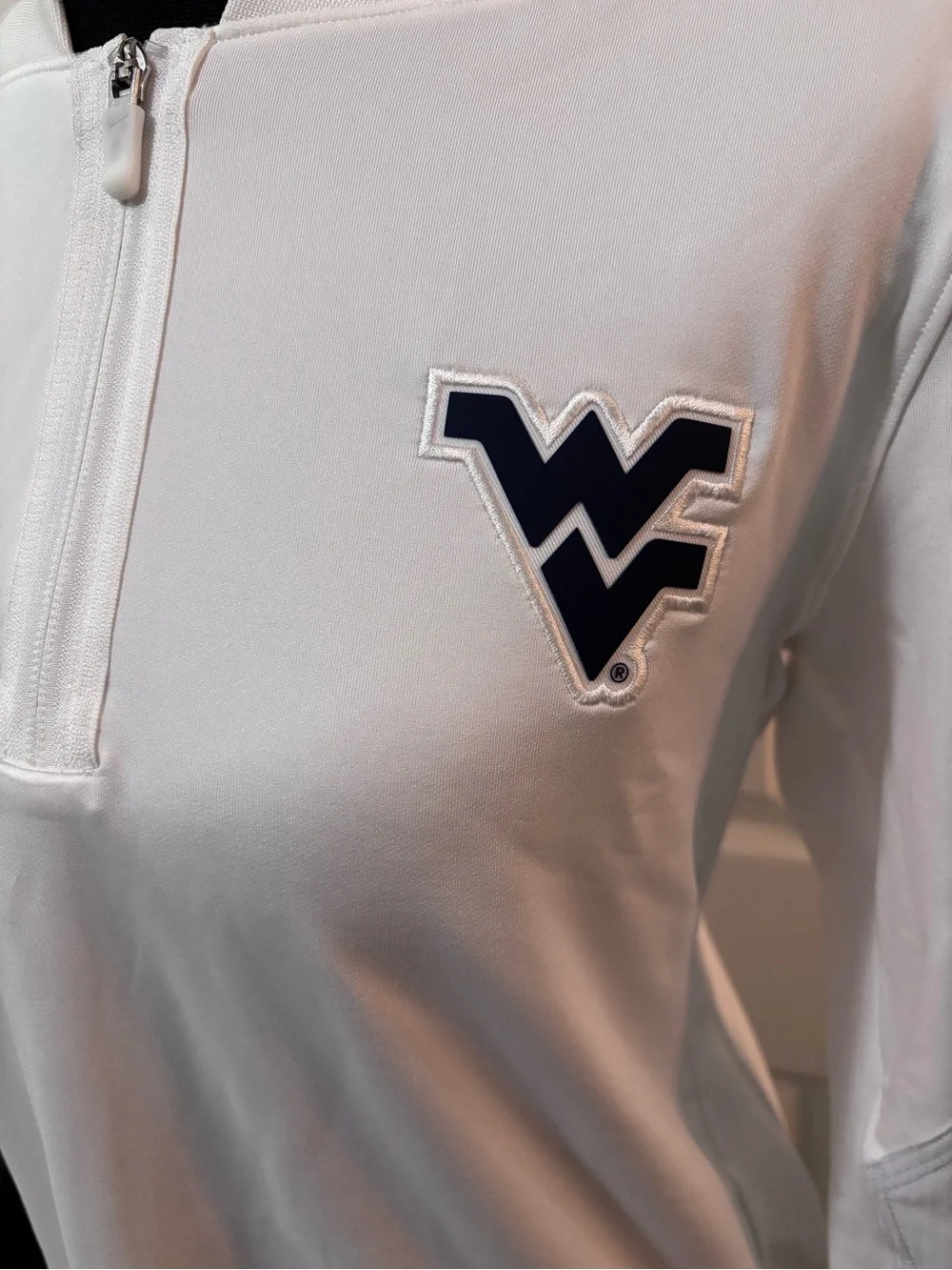 Nike White WV Football Jersey Pullover